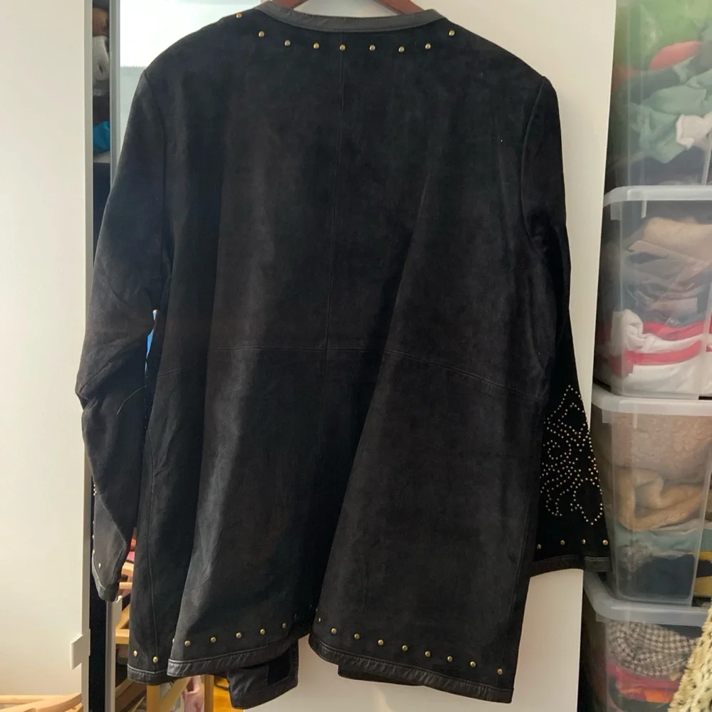 Vintage Suede Studded Jacket - Picture 4 of 6